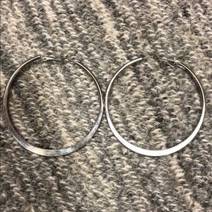 Silver Hoops